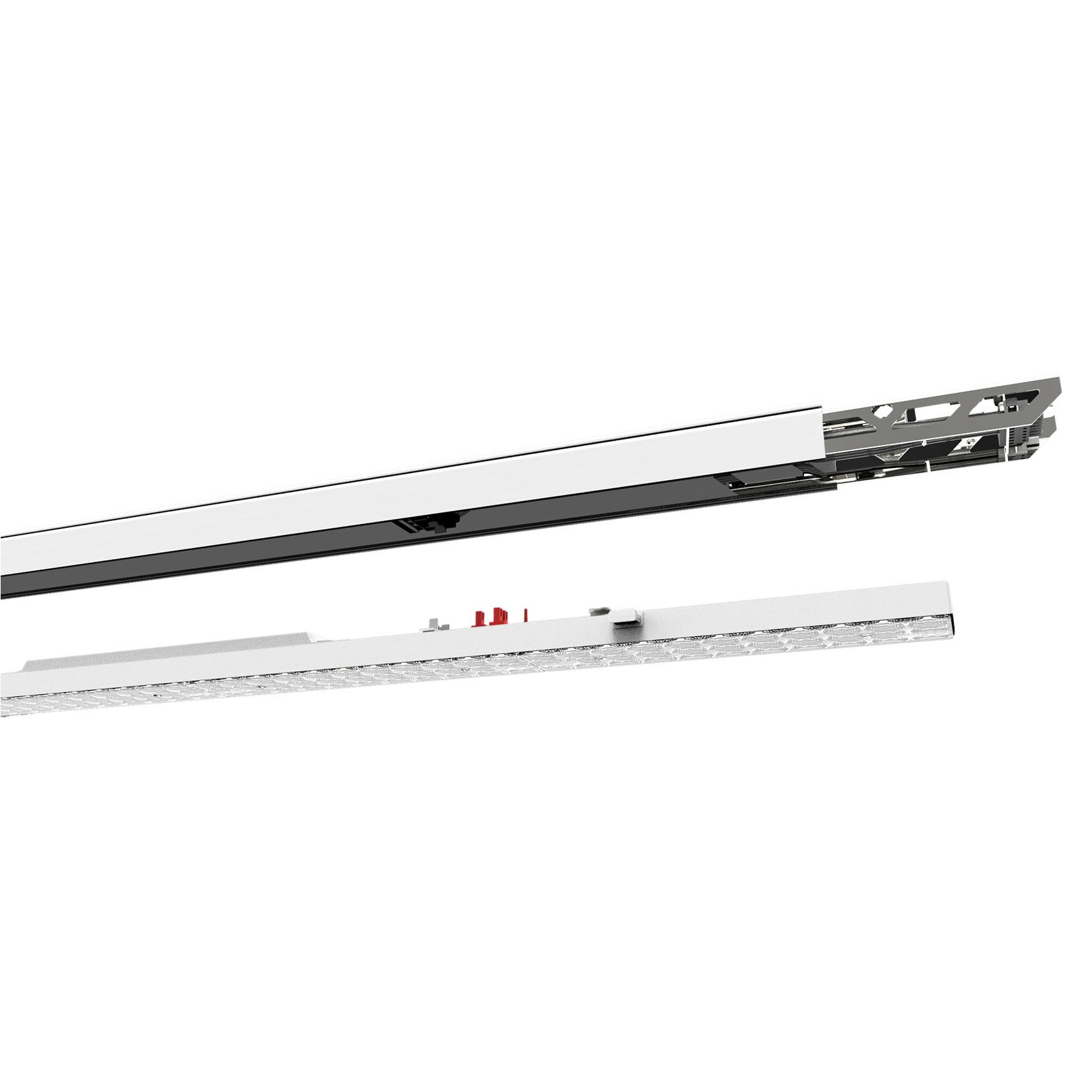 IP20 68w Recessed LED Linear Light , 180lm/w Continuous Led Lighting